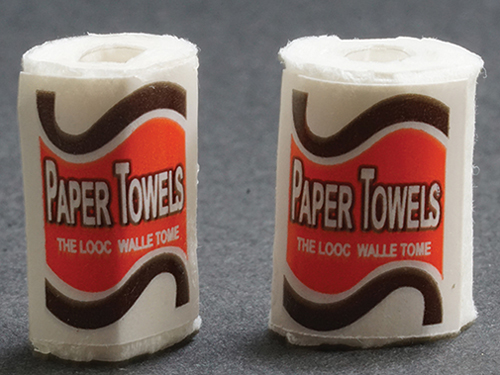 Dollhouse Miniature Paper Towels 2/Pk